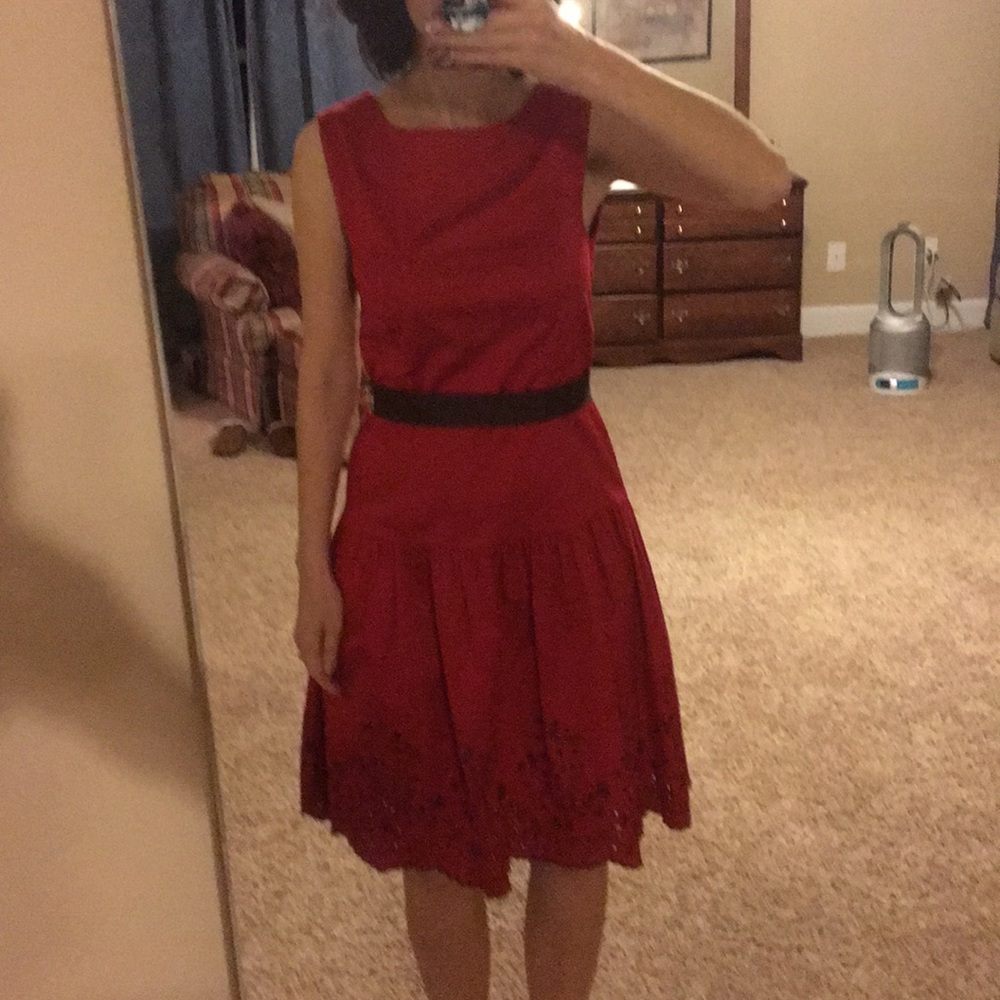 Red dress
